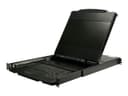 StarTech.com RKCOND17HD Dual Rail 1U Rackmount KVM Console 17.3" Full HD 1080p Single Port DVI/VGA USB Black thumbnail 2