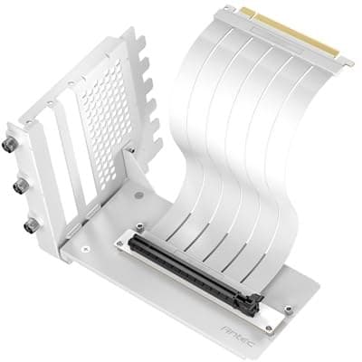 Antec Rtx50 Pcie 5.0 Riser Cable With 90 Degree Bracket Mount White Designed To - Image 1