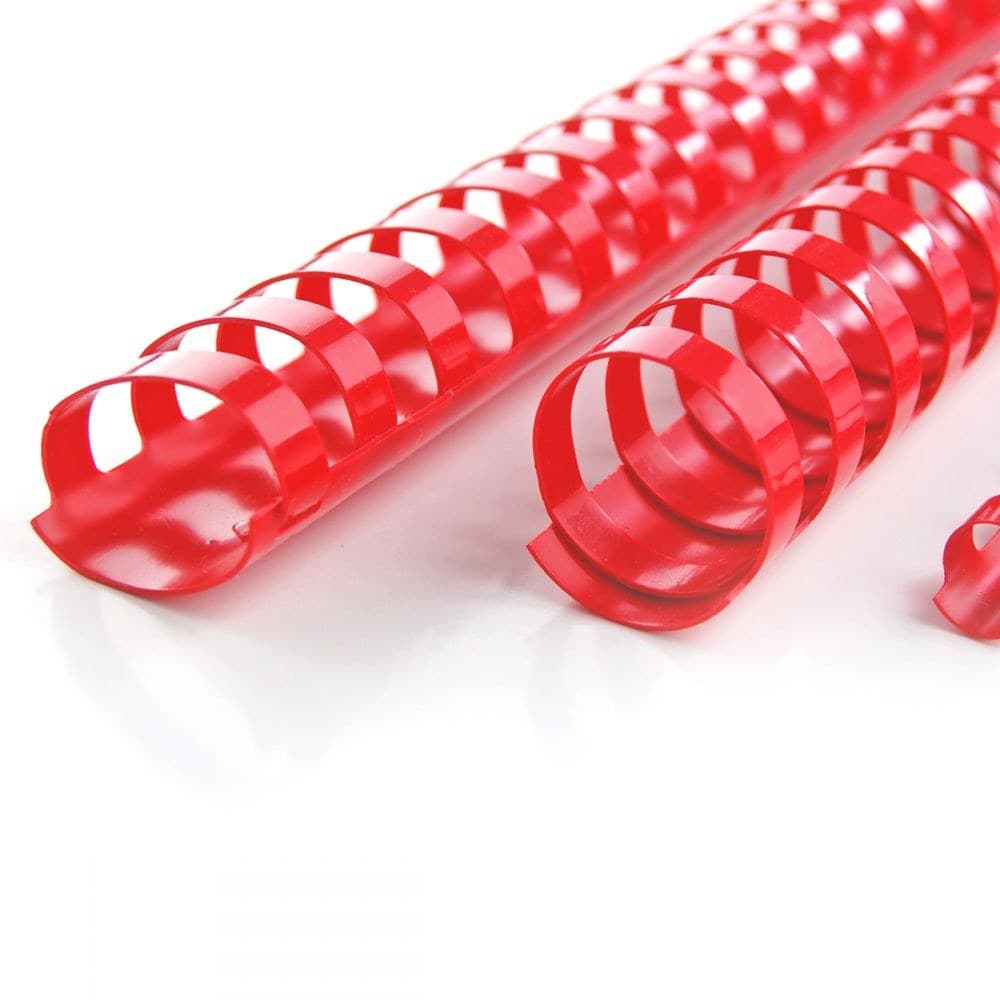 GBC 4028215 CombBind Binding Combs 10mm Red Pack of 100 - Image 1