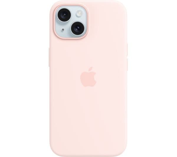 Apple iPhone 15 Silicone Case with MagSafe - Light Pink - Image 1