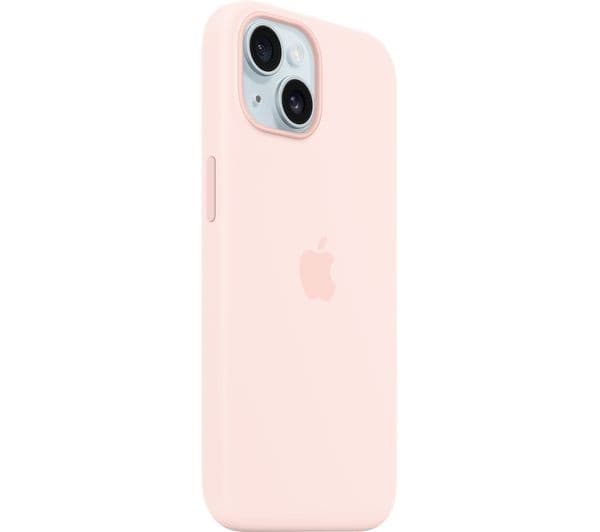 Apple iPhone 15 Silicone Case with MagSafe - Light Pink - Image 2