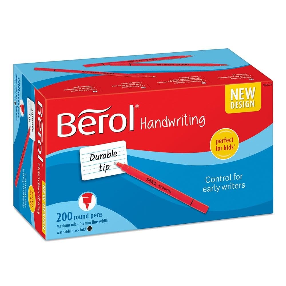 Berol Handwriting Pens Black Box of 200
