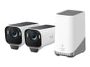 Eufy eufyCam S3 Pro 4K Solar Security Camera Kit White (2-Pack + HomeBase 3) thumbnail 2