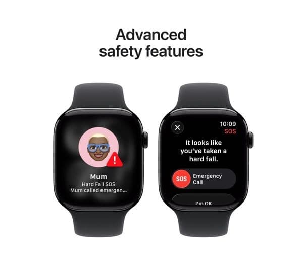 Apple Watch Series 11 GPS 46mm Jet Black Aluminium Case with Black Sport Band - M/L - Image 6