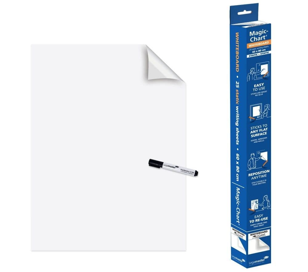 Legamaster Magic-Chart Plain whiteboard foil 60x80cm - Image 1