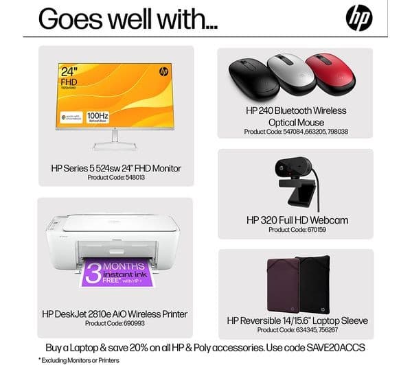 HP 14s-dq5500sa 14" Laptop - Intel® Core™ i5, 256 GB SSD, Silver - Image 2
