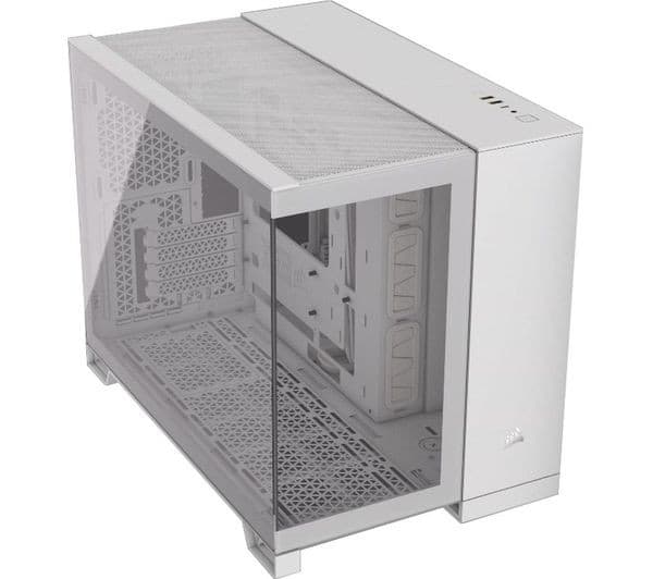CORSAIR 2500X Micro-ATX Mid Tower PC Case - White - Image 1