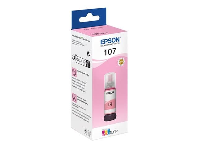 Epson 107 Original EcoTank Light Magenta Ink Bottle 70ml for ET-18100 - C13T09B640 - Image 3