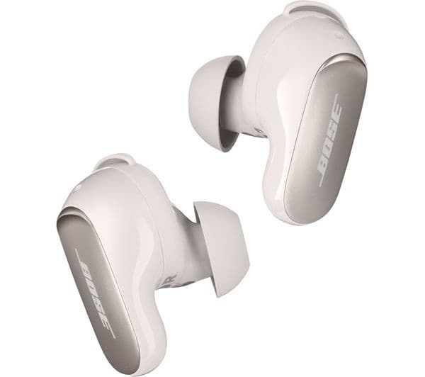 BOSE QuietComfort Ultra Wireless Bluetooth Noise-Cancelling Earbuds - White Smoke - Image 1