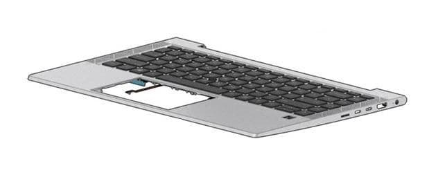 Top Cover W/Keyboard CP+PS BL - Image 1