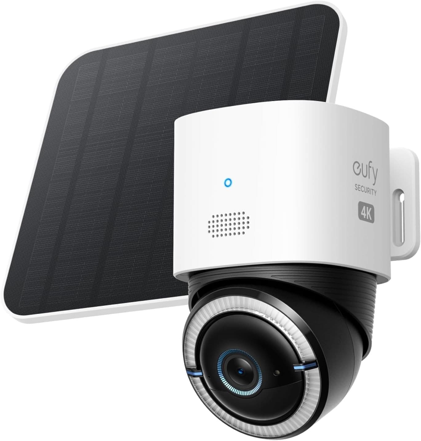 eufy Security 4G LTE Cam S330 4K Solar Wireless Pan & Tilt Camera with AI Tracking - White