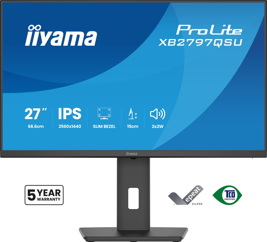 iiyama ProLite XB2797QSU-B1 computer monitor 68.6 cm (27") 2560 x 1440 pixels Quad HD LED Black - Image 2
