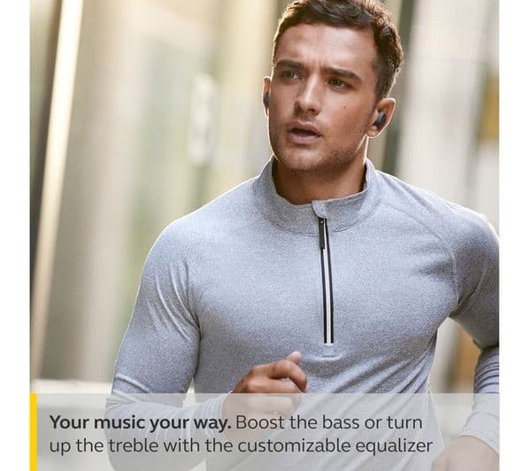 JABRA Elite 4 Active Wireless Bluetooth Noise-Cancelling Sports Earbuds - Black - Image 7