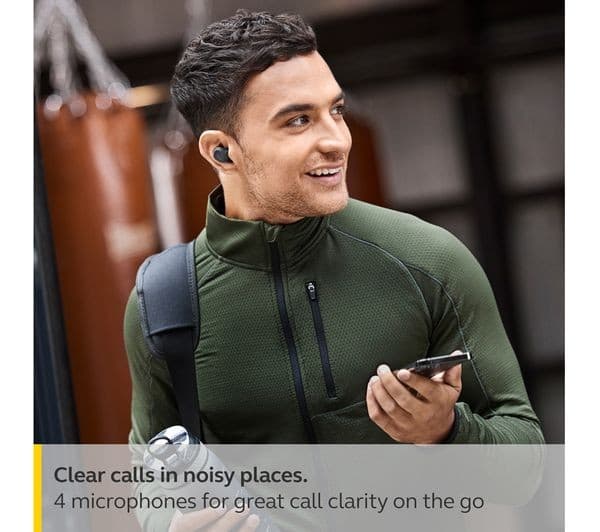 JABRA Elite 4 Active Wireless Bluetooth Noise-Cancelling Sports Earbuds - Black - Image 9