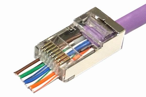 Microconnect Modular EZ Plug RJ45 8P8C CAT6 50 Pack - Shielded