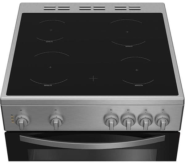 INDESIT IDE6VMX 60 cm Electric Ceramic Cooker - Stainless Steel - Image 3