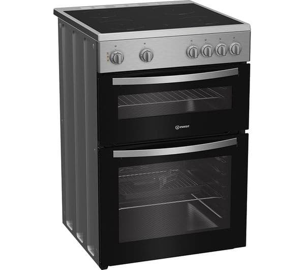 INDESIT IDE6VMX 60 cm Electric Ceramic Cooker - Stainless Steel - Image 4