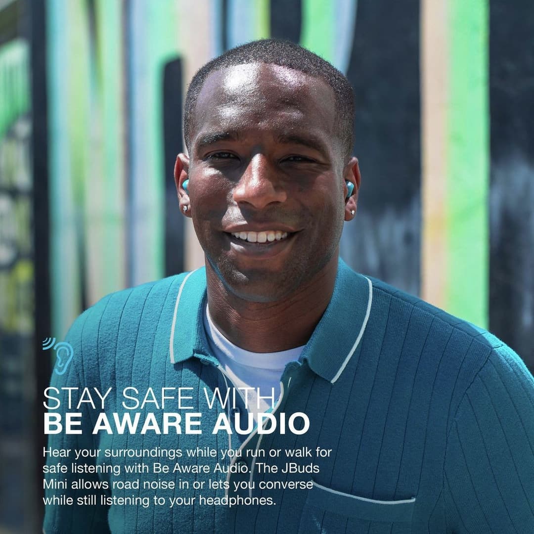JLab JBuds Mini True Wireless Earbuds - Aqua - Image 5