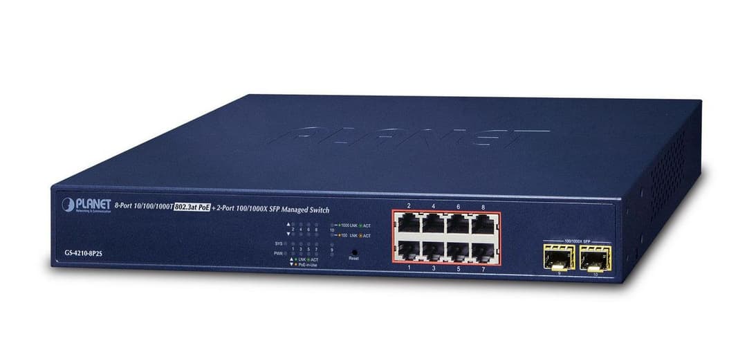 IPv4/IPv6, 8-Port Managed - Image 1