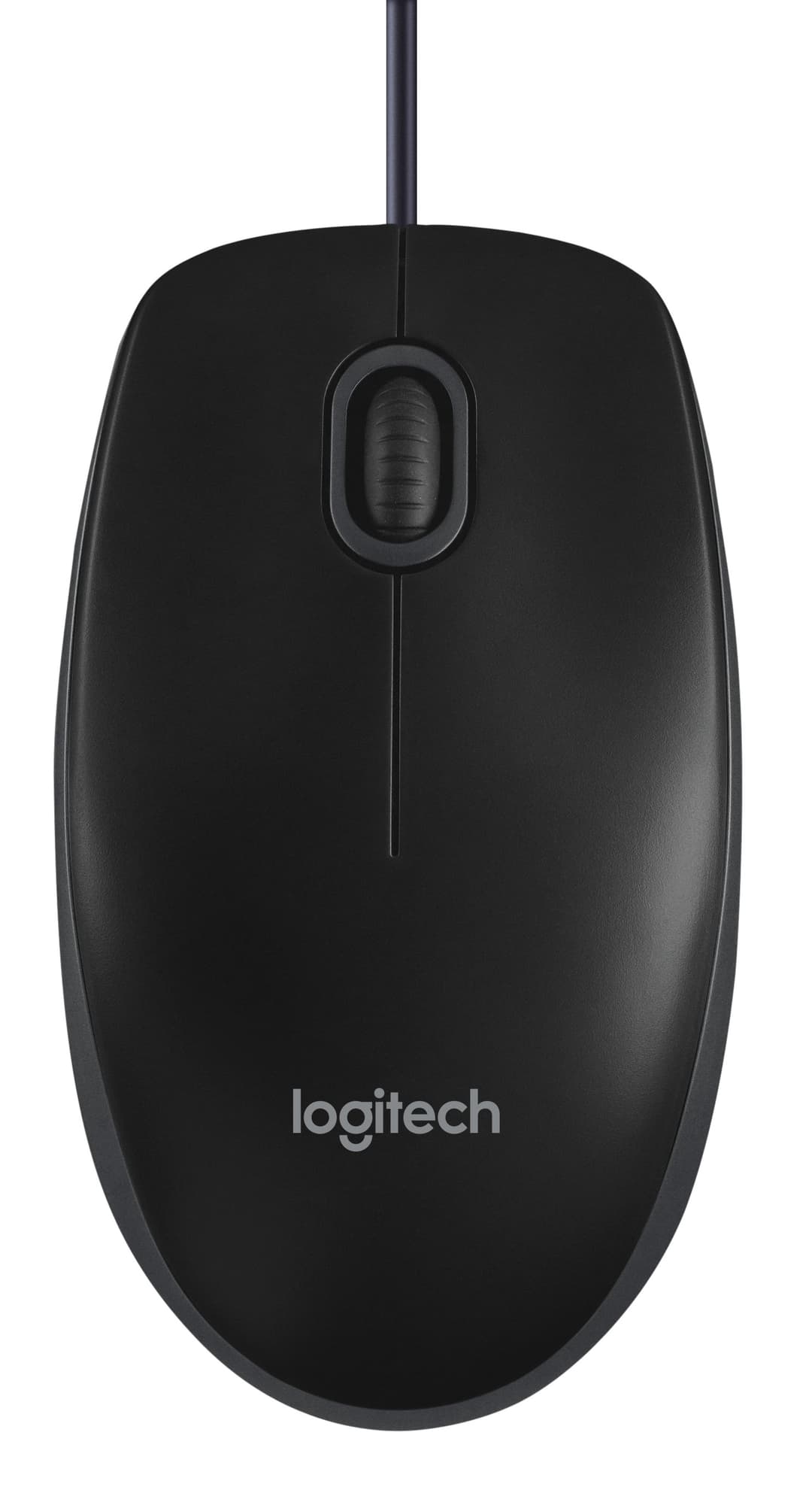 Logitech B100 Wired Optical USB Mouse - Black - Image 1