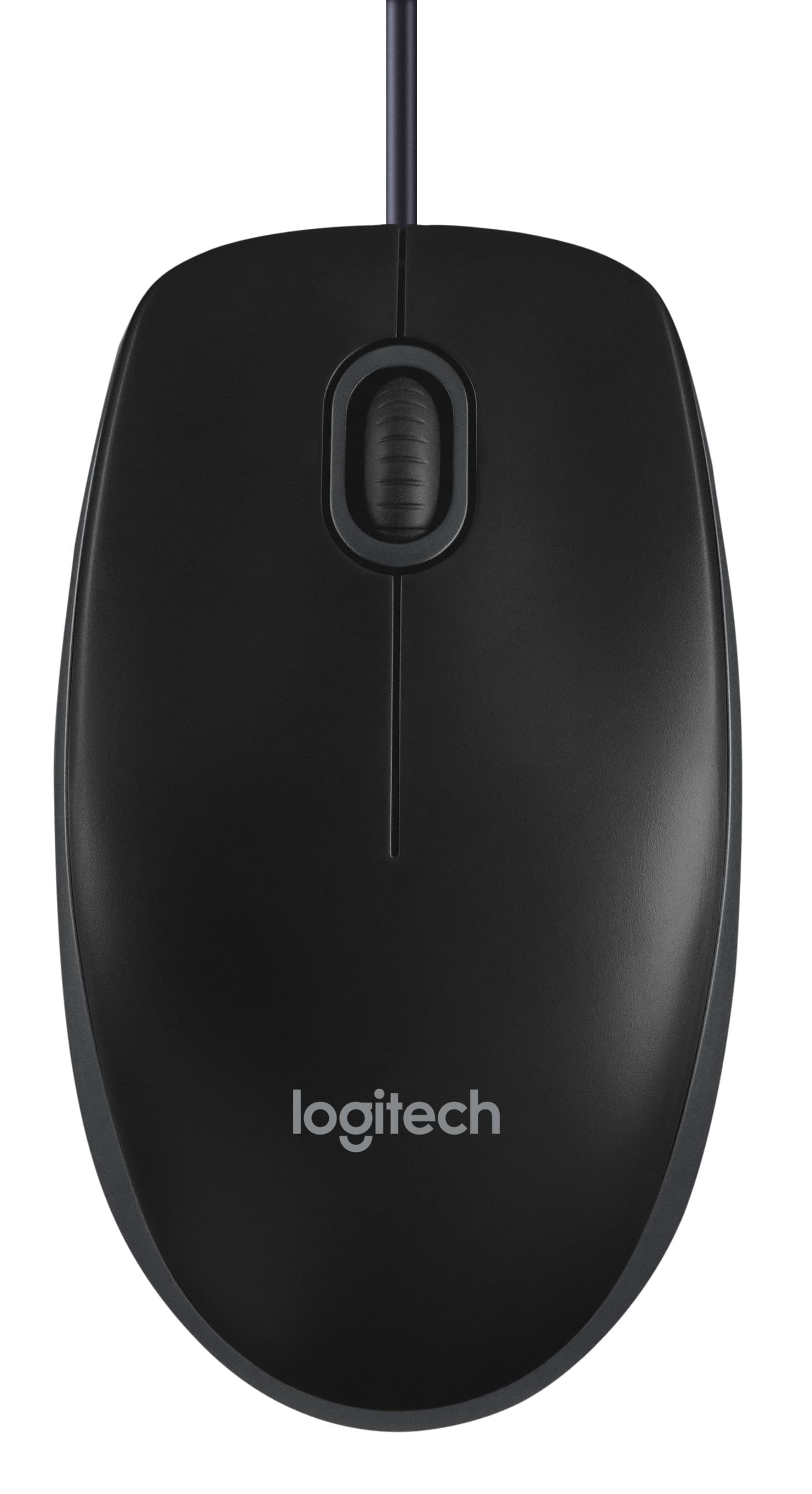 Logitech B100 Wired Optical USB Mouse - Black