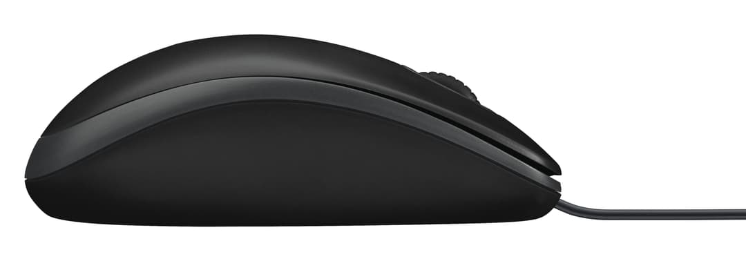 Logitech B100 Wired Optical USB Mouse - Black - Image 5