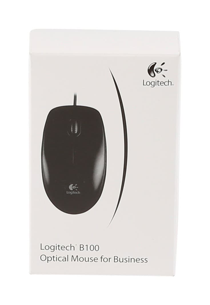 Logitech B100 Wired Optical USB Mouse - Black - Image 7