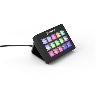 10GBL9901 Elgato Stream Deck Scissor Keys - Workflow Controller with Macro Keys for OBS, Twitch - Black - Image 2
