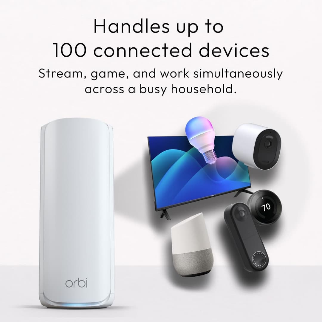 NETGEAR Orbi 770 Series WiFi 7 Mesh System - White - Image 4