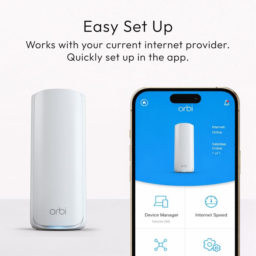 NETGEAR Orbi 770 Series WiFi 7 Mesh System - White - Image 5