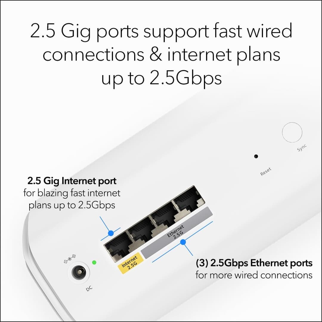 NETGEAR Orbi 770 Series WiFi 7 Mesh System - White - Image 8