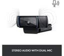 Logitech C920 HD Pro Full HD 1080p Webcam Black thumbnail 4