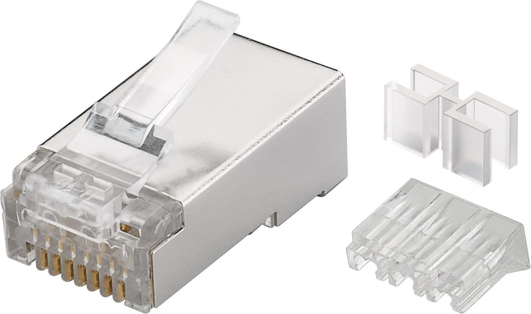 Modular Plug CAT6 Shielded RJ45 8P8C, 50 Pack - Image 1