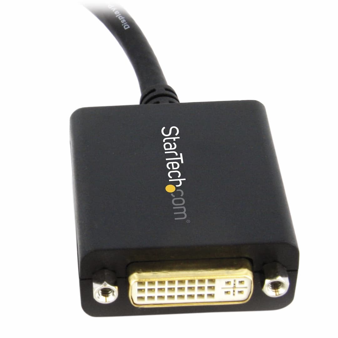 StarTech.com DisplayPort to DVI Adapter - DisplayPort to DVI-D Adapter Video Converter 1080p - DP 1.2 to DVI Monitor/Display Cable Adapter Dongle - DP to DVI Adapter - Latching DP Connector - Image 2