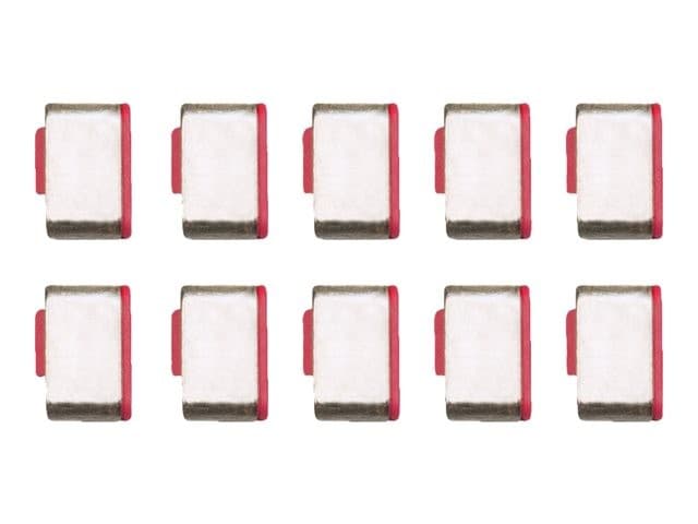 Lindy USB-C Port Blocker Extra Lock Pack, Pink (10x Locks, No Key) - Image 2