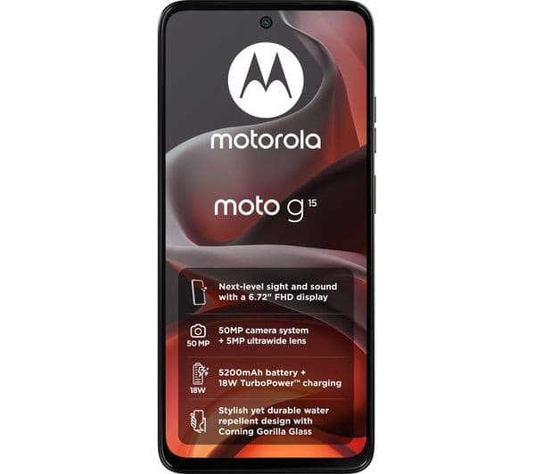 Motorola Moto G15 4G LTE Dual SIM 4GB 128GB Smartphone - Gravity Grey - Image 8