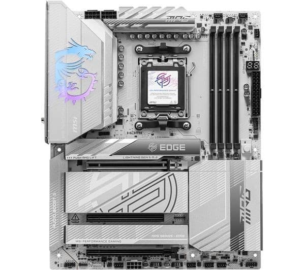 MSI MPG X870E Edge Ti WiFi AMD X870E Socket AM5 DDR5 ATX Motherboard