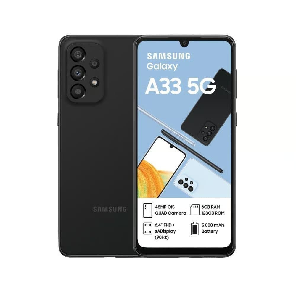 Samsung Galaxy A33 5G 128GB 6GB RAM Dual SIM Smartphone 6.4 Inch Super AMOLED 90Hz - Awesome Black - Image 2