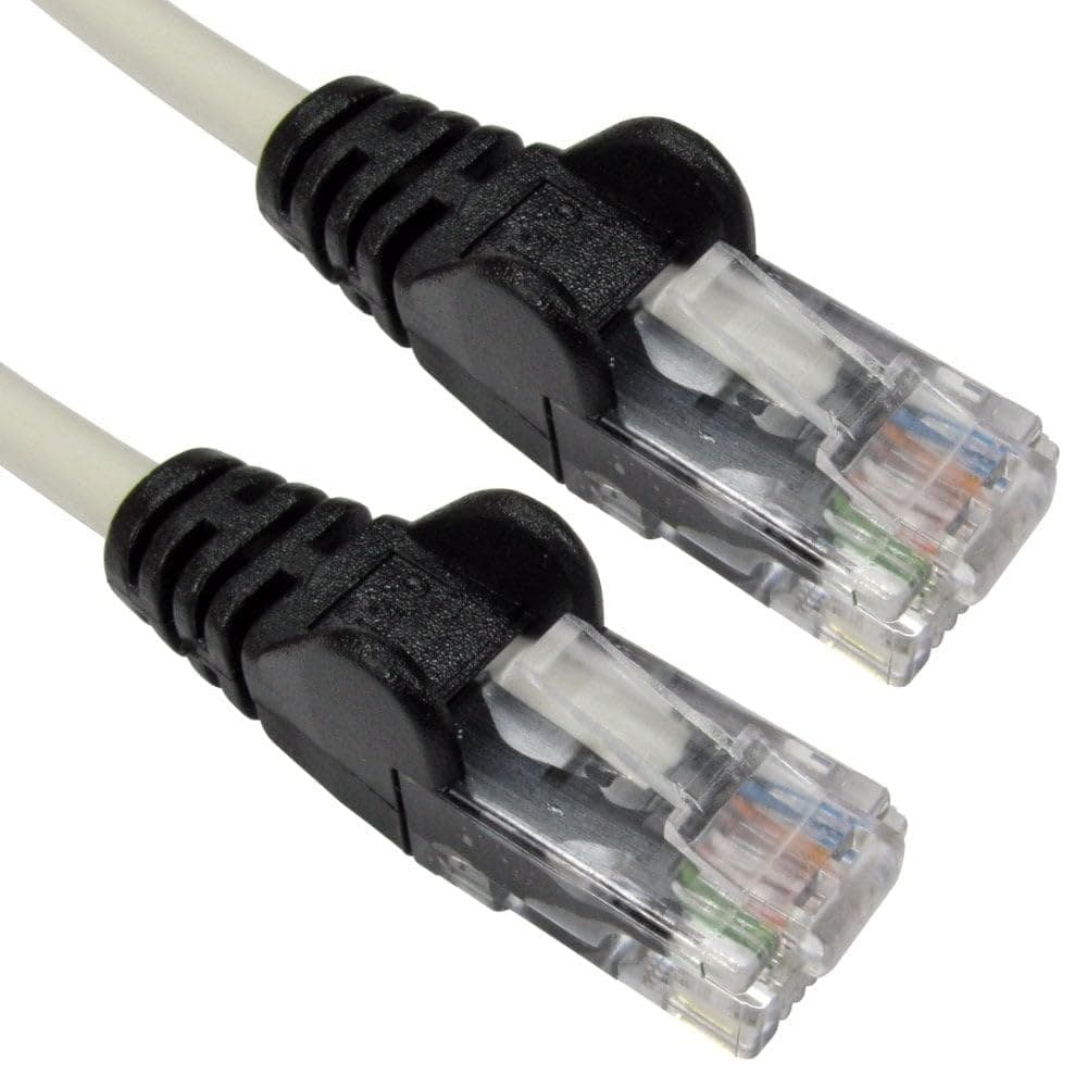 10M X/O NETW5E UTP SNAGLESS GREY+BLK