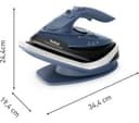 TEFAL Freemove Power FV6674G0 Cordless Steam Iron - Blue Salt & Black thumbnail 2