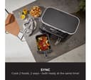 Ninja Foodi MAX Dual Zone 9.5L Air Fryer with Smart Cook System AF451UK - Black thumbnail 6