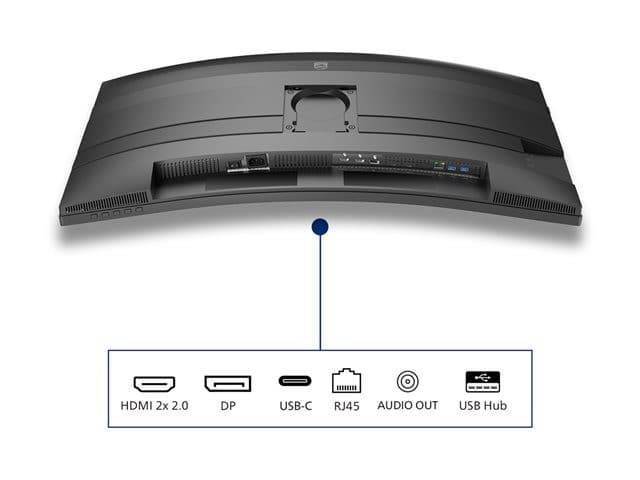 Philips 34B2U5600C 34" WQHD 3440x1440 120Hz Curved USB-C Monitor Charcoal - Image 10