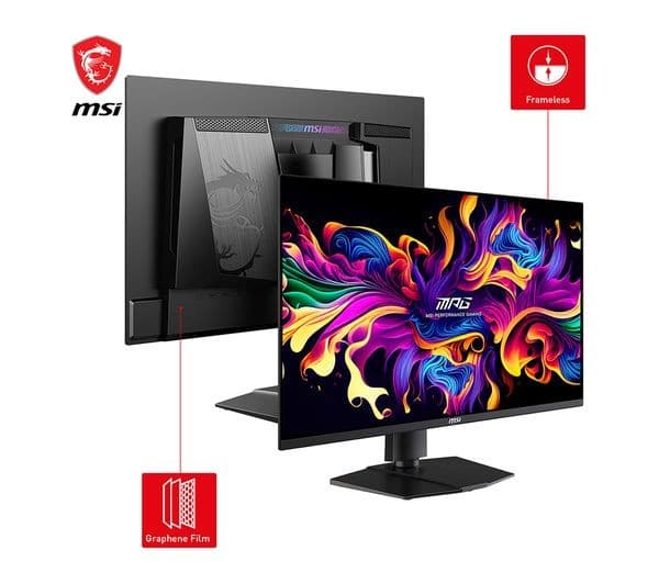 MSI MPG 271QRX QD-OLED Quad HD 26.5" OLED Gaming Monitor - Black - Image 3