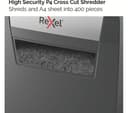 REXEL Momentum X406 Cross Cut Paper Shredder, 6 Sheet, P-4, 15 Litre Bin thumbnail 5