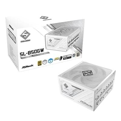 Asrock 850W Steel Legend Sl-850Gw Psu Fully Modular 80+ Gold Cybenetics Platinum