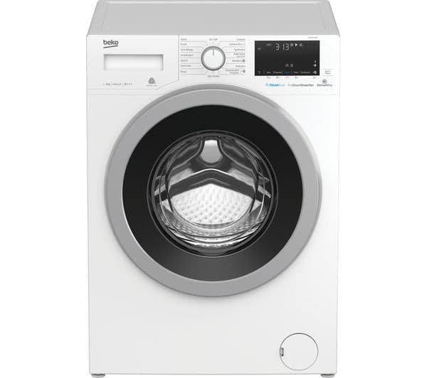 BEKO Pro WX940430W Bluetooth 9 kg 1400 Spin Washing Machine - White - Image 1