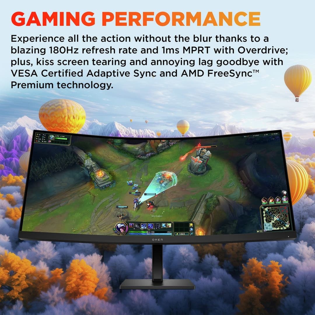 HP Omen 34 G2 180Hz QUD Gaming Monitor - Image 2