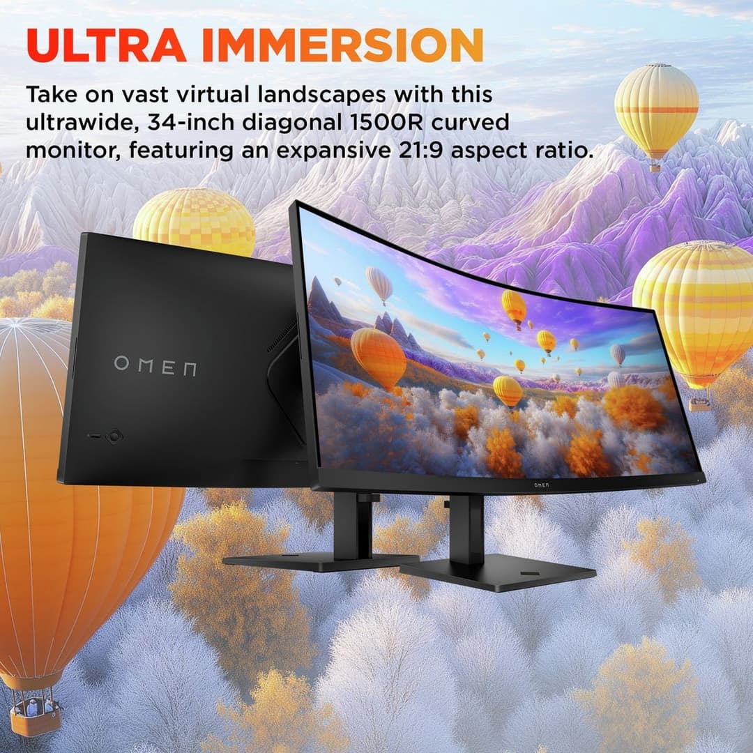 HP Omen 34 G2 180Hz QUD Gaming Monitor - Image 5