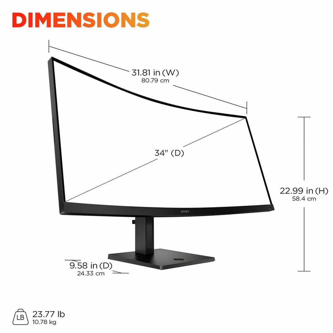 HP Omen 34 G2 180Hz QUD Gaming Monitor - Image 8