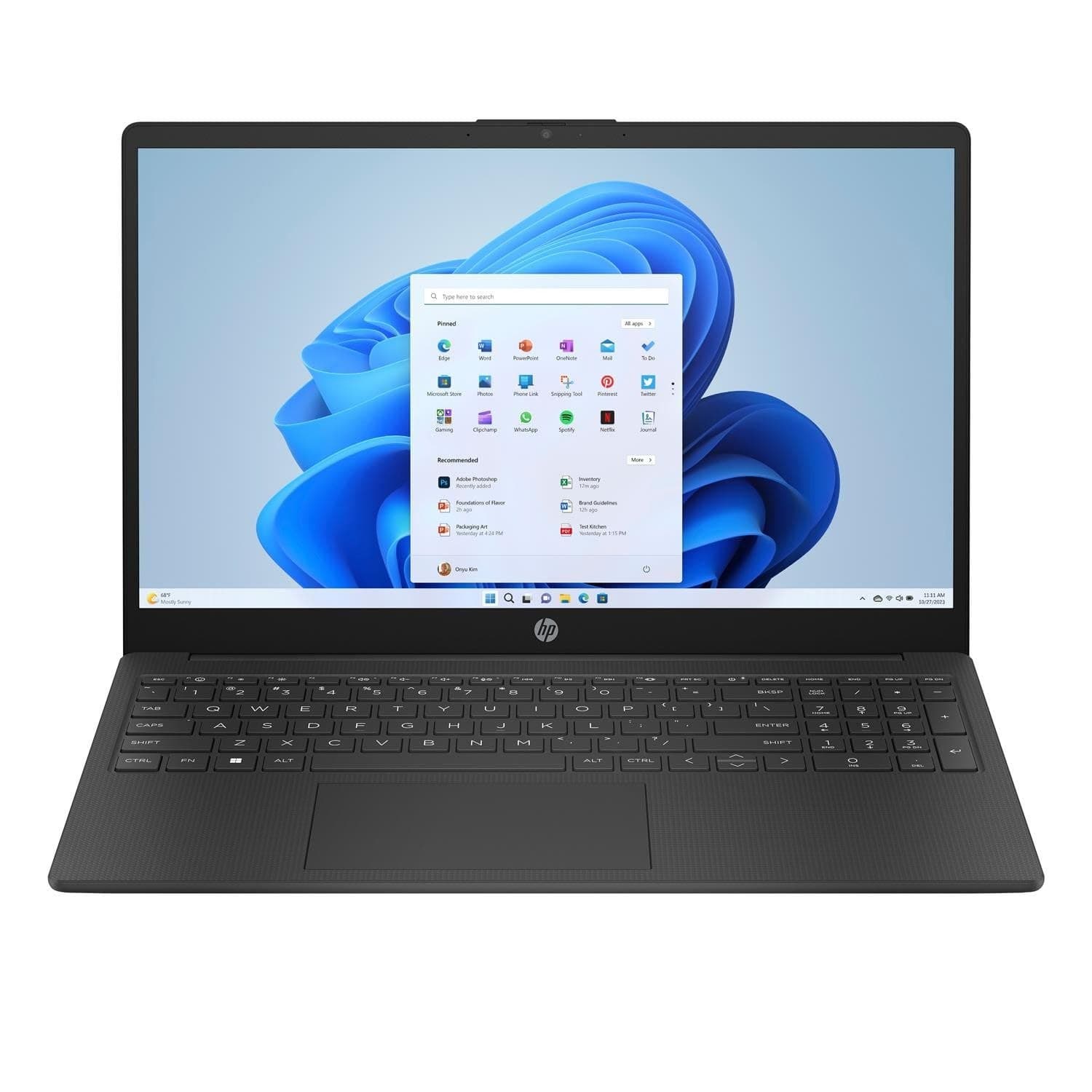 HP 15-fd0059na 15.6" Full HD Laptop (Intel Core i3-N305, 8GB RAM, 128GB) - Black